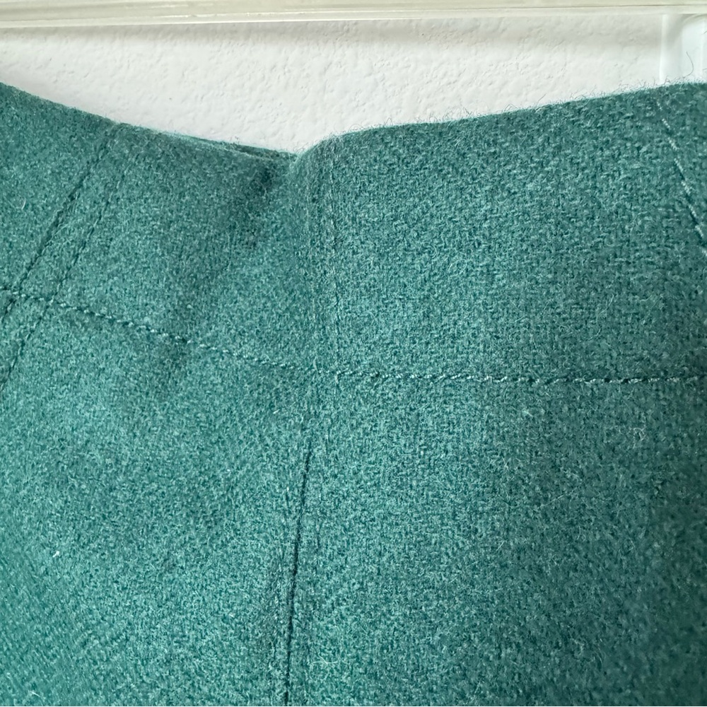 Madewell Assembly A-Line Skirt Size 4 Wool Blend Dark Green Lined Fall Winter - Picture 7 of 16